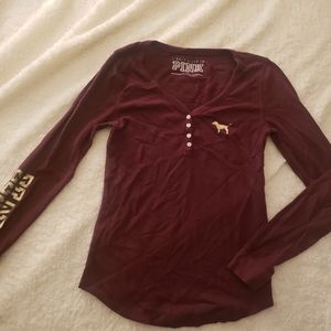 Victoria's Secret Pink Thermal Sleep Shirt